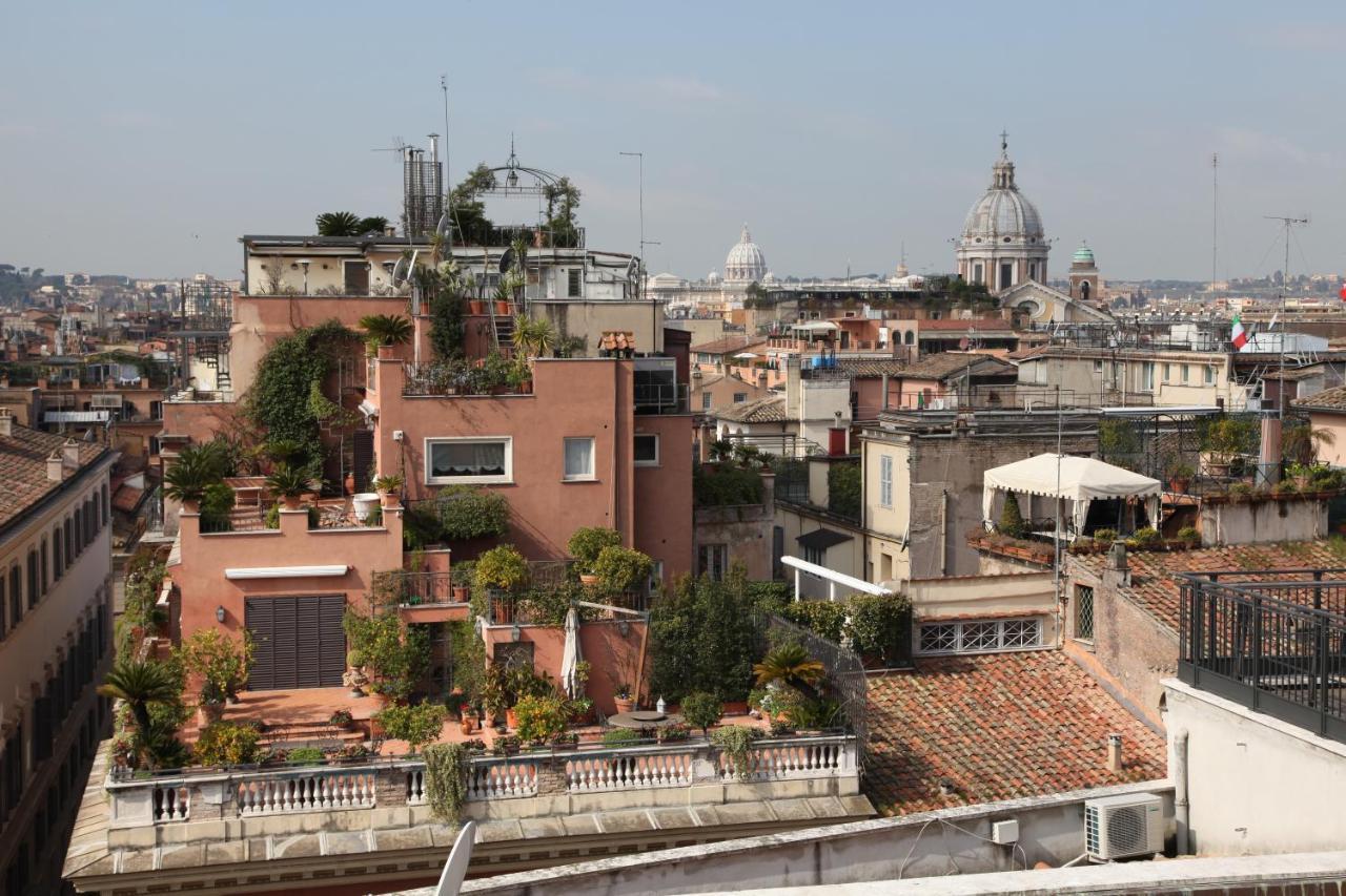 Apartment Spanish Steps With Panoramic Roof-Terrace Rzym Zewnętrze zdjęcie